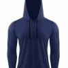 Allegra K Men's Hoodies Long Sleeves Shirt Solid Lightweight Workout Athletic Pullover