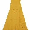 Allegra K Women's Sleeveless Button Front Drawstring Dress 1 Allegra K Women's Sleeveless Button Front Drawstring Dress