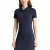 Allegra K Women's Casual Point Collar Short Sleeve Polo Dress