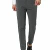 Allegra K Men's Dress Chino Slim Fit Stretch Flat Front Solid Color Business Pants 1 Allegra K Men's Dress Chino Slim Fit Stretch Flat Front Solid Color Business Pants