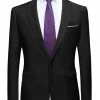 Allegra K Men's Dress Slim Fit Blazer Single Breasted One Button Prom Suit Sports Coat